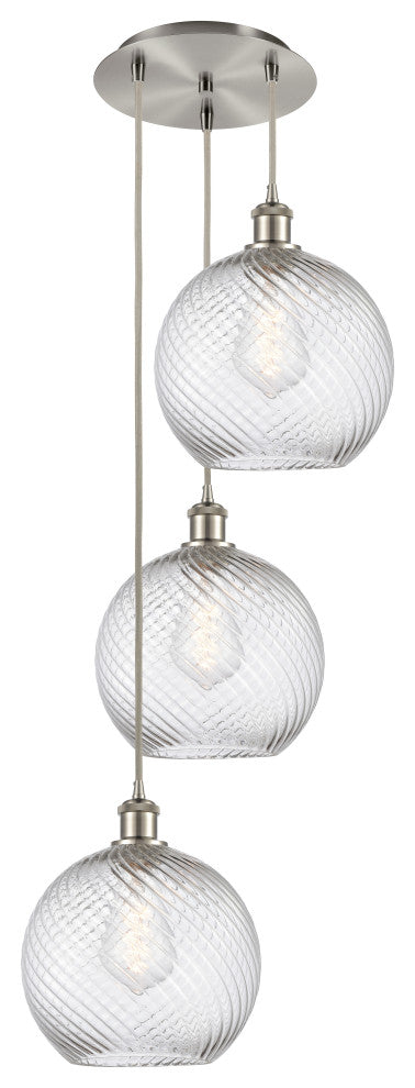INNOVATIONS 113B-3P-SN-G1214-10 3-Light Multi-Pendant Brushed Satin Nickel
