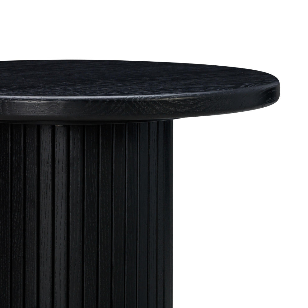 Chelsea Black Oak Entry Table - Black