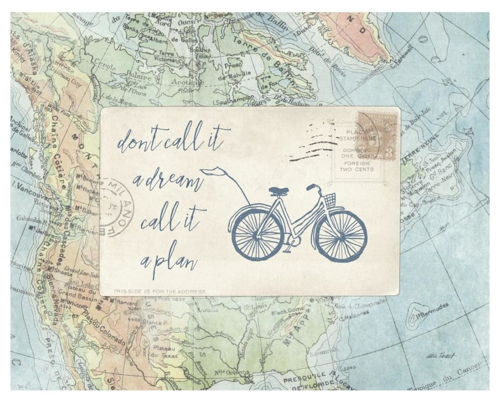 "Travel Posts I" Digital Paper Print by Katie Pertiet, 26"x22"