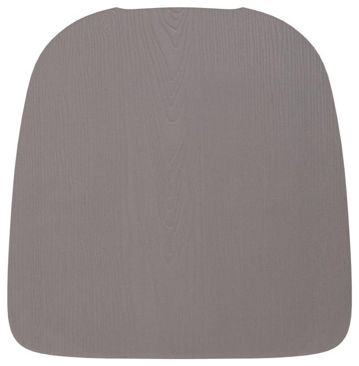 Perry Poly Resin Wood Square Seat w/Rounded Edges for Metal Barstools-Set of 4,