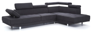 Milan Sectional, Black