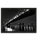 "Manhattan Bridge" By Katherine Gendreau, Framed Painting Print, Ready To Hang