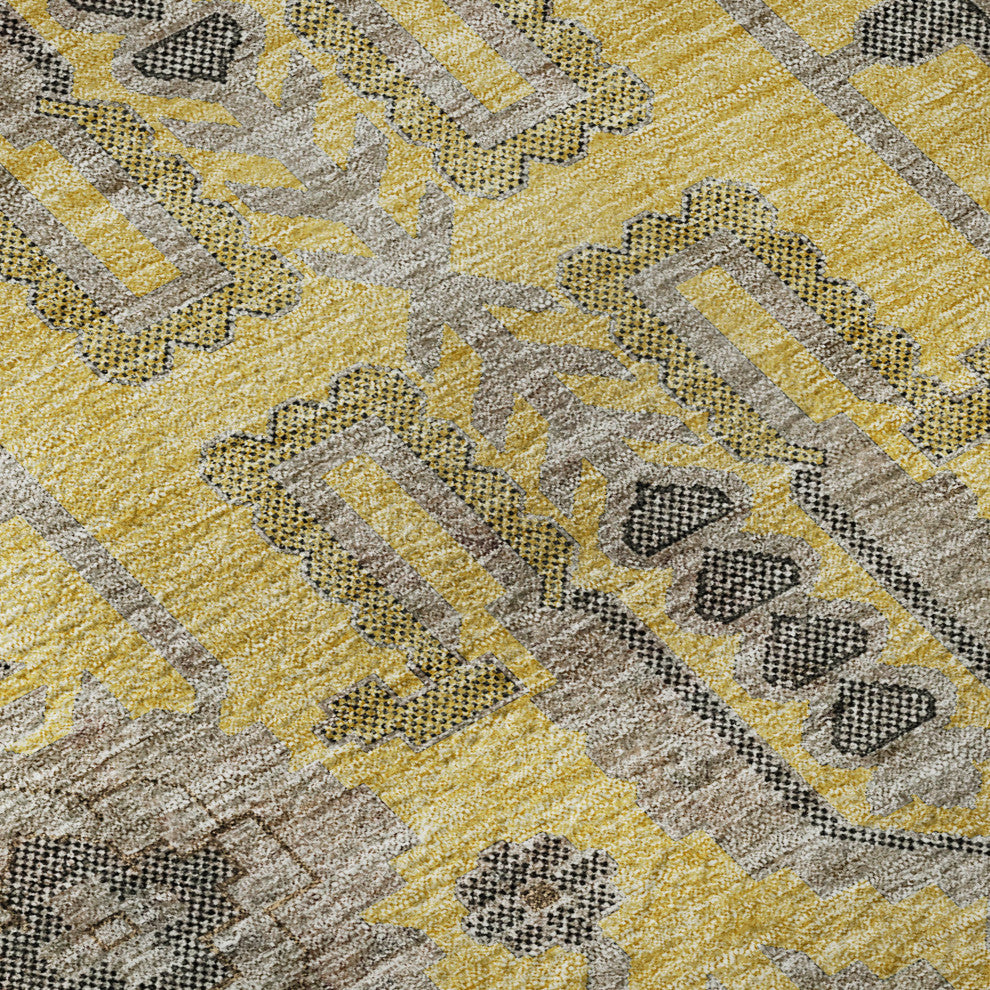 Premium Machine Washable Mayfield AMF697 Honey 9' x 12' Rug