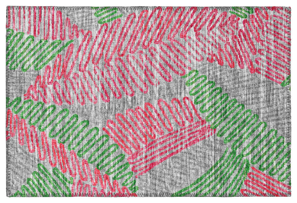 Indoor/Outdoor Sedona SN11 Fruity Machine Washable 1'8" x 2'6" Rug