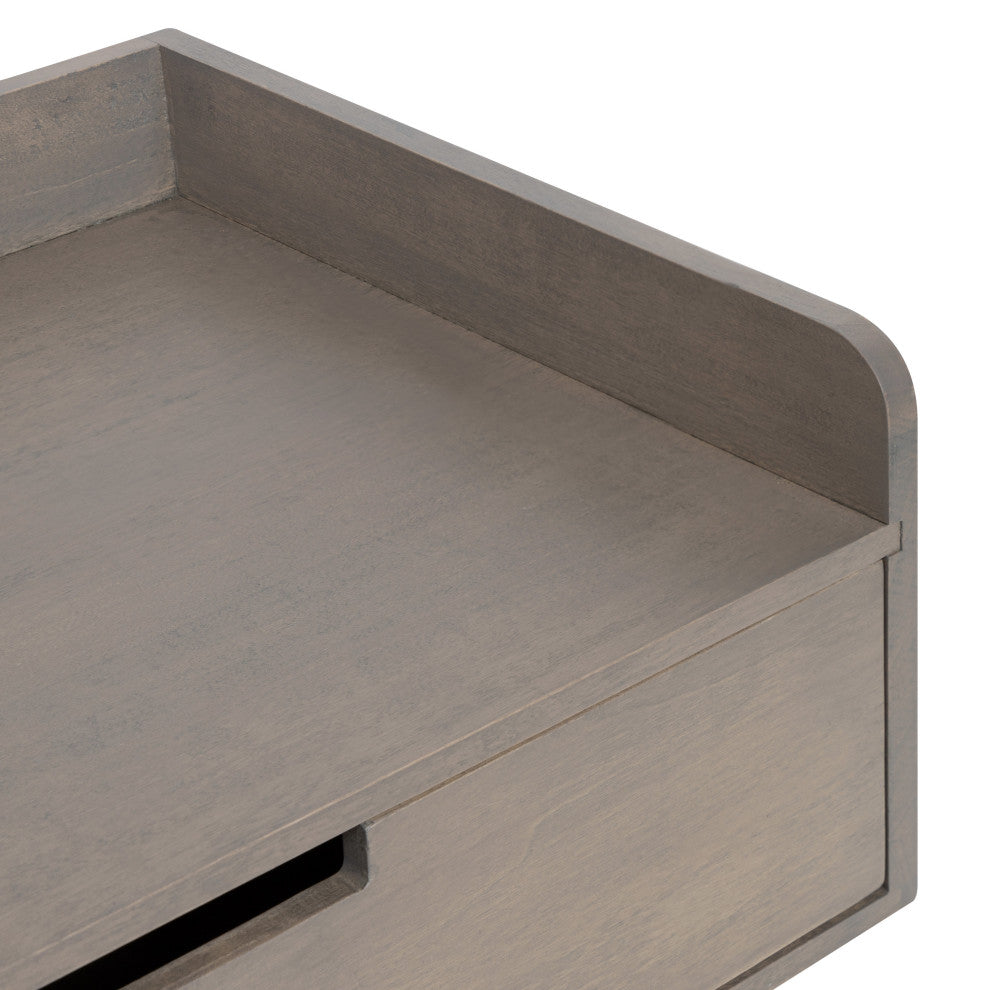 Kitt Floating Shelf Console Table, Gray 28x12x6.5