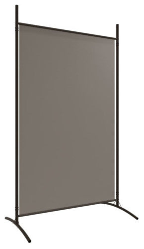 vidaXL Room Divider Folding Privacy Screen 2 Panel Room Divider Black Fabric, Anthracite, 204.7" X 70.9"/ 1 Piece
