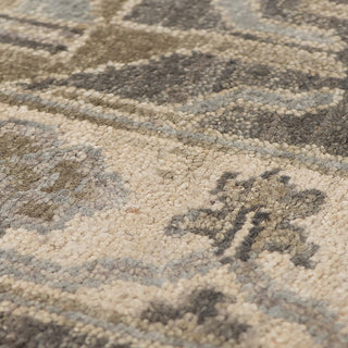 Nuit Arabe Rawe Area Rug, Gray, 9' x 12', Bordered