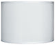 Classic Drum Faux Silk Lamp Shade, Off White, 14"