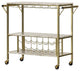 Bar Cart with Wine Bottle Storage and Wine Glass Rack Maliza South Shore
