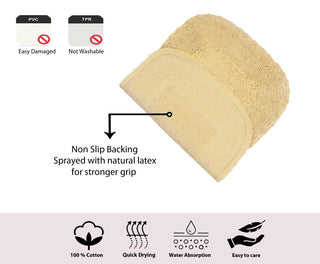 Radiant Collection Bath Rugs Set, 3-Piece Set With Runner, Yellow