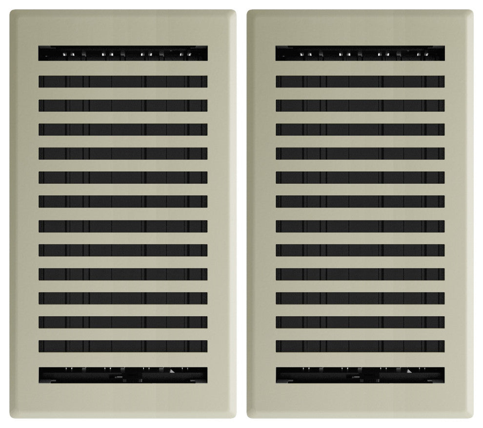 Satin Nickel Montezuma Floor Register, 6 X 10