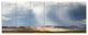 Lake Powell under Clouds, Landscape Canvas Art Print, 70"x28", 6 Panels