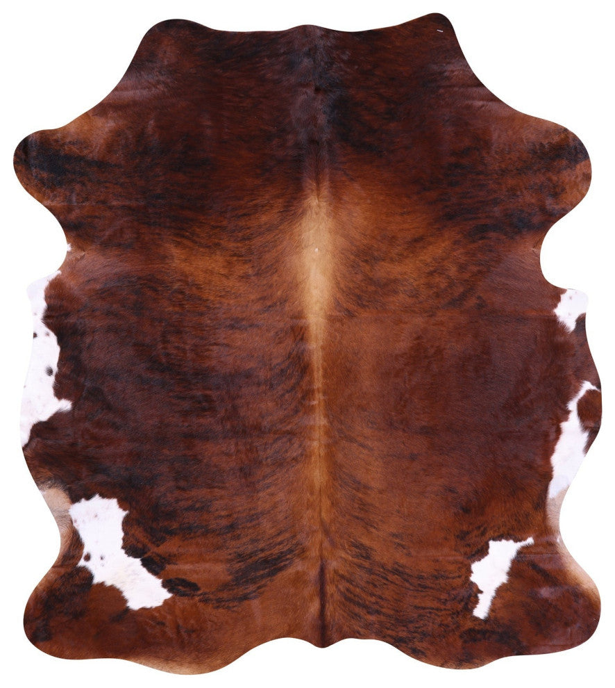6' 4" X 5' 7" Natural Cowhide Rug C1979