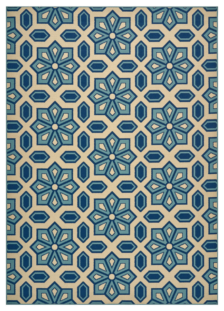 GDF Studio Henna Indoor Geometric Area Rug, 8'x11'