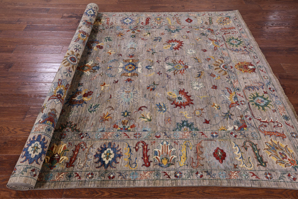 6' 7" X 10' 0" Hand Knotted Persian Tabriz Rug - Q12484