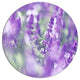 Beautiful Purple Mint Flowers, Flower Large Disc Metal Wall Art, 36"