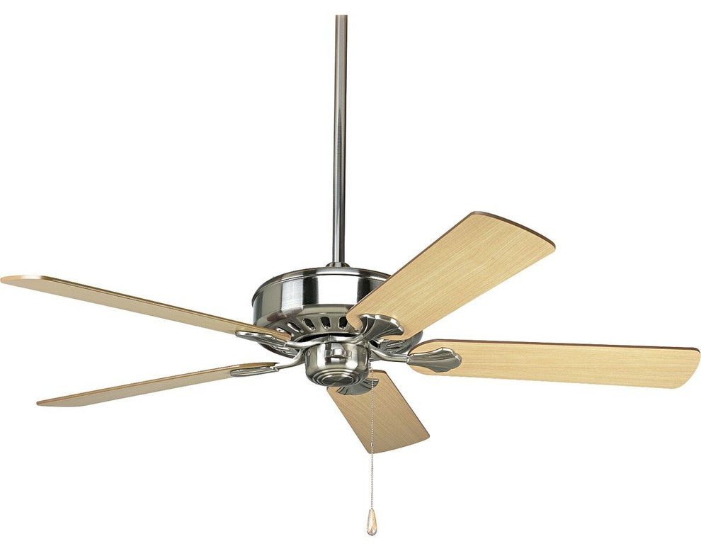 Airpro Performance 52" 5-Blade Weathered Ceiling Fan, Brushed Nickel
