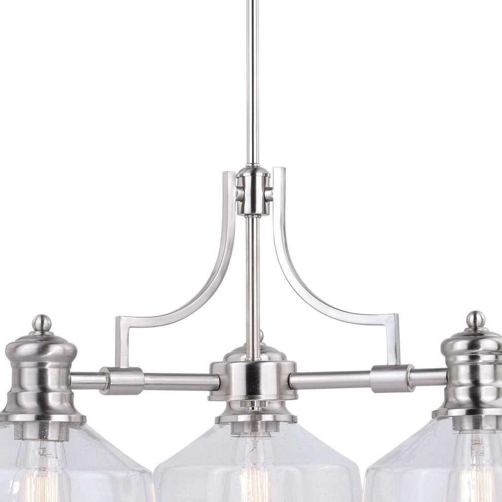 Vaxcel Lighting H0220 Beloit 3 Light 26"W Chandelier - Satin Nickel