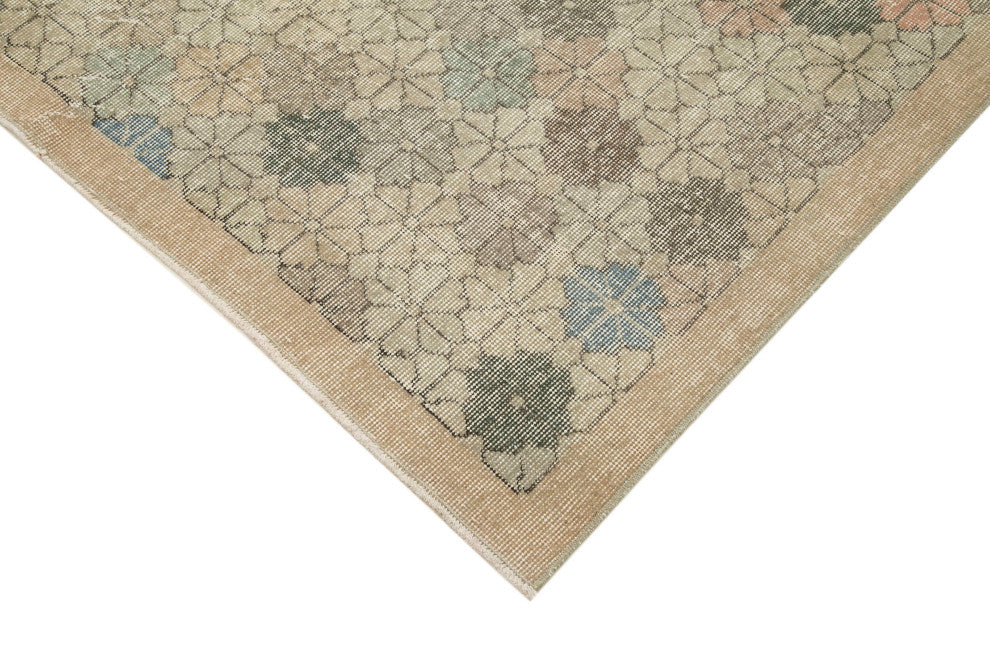 Rug N Carpet - Handmade Turkish 5' 0'' x 8' 7'' Contemporary Vintage Rug