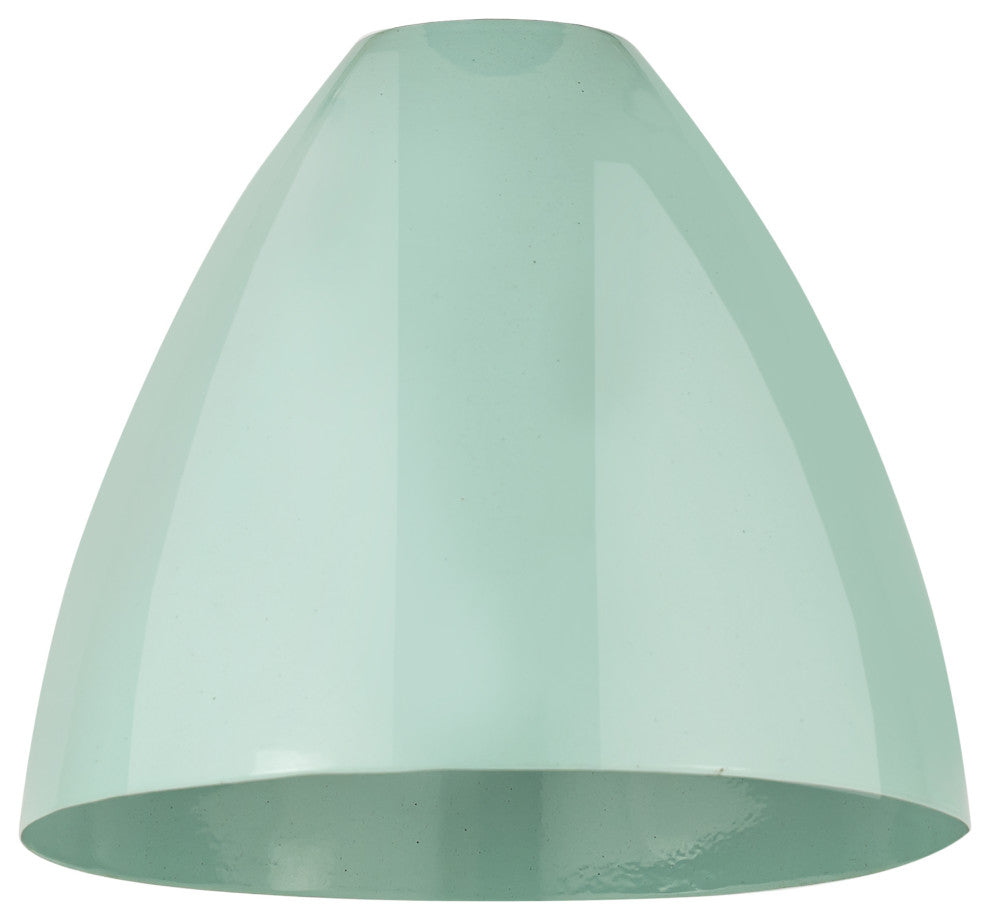 Plymouth Dome 35" Bath Vanity Light, Matte Black, Seafoam Shade