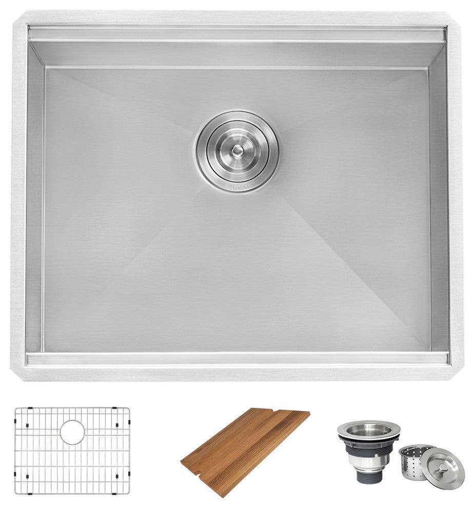 21 x 19 x 12 Deep Laundry Utility Workstation Sink Undermount 16 Gauge, RVU6321