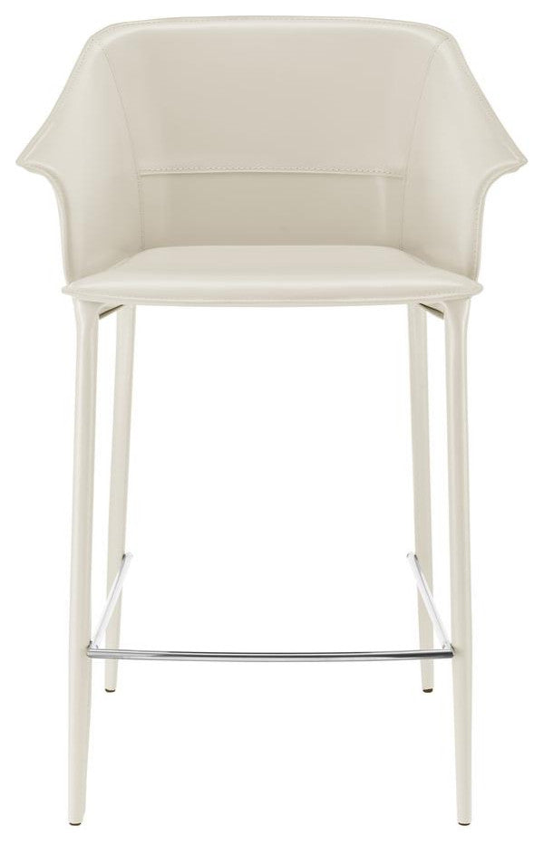 Callie Recycled Leather Counter Stool