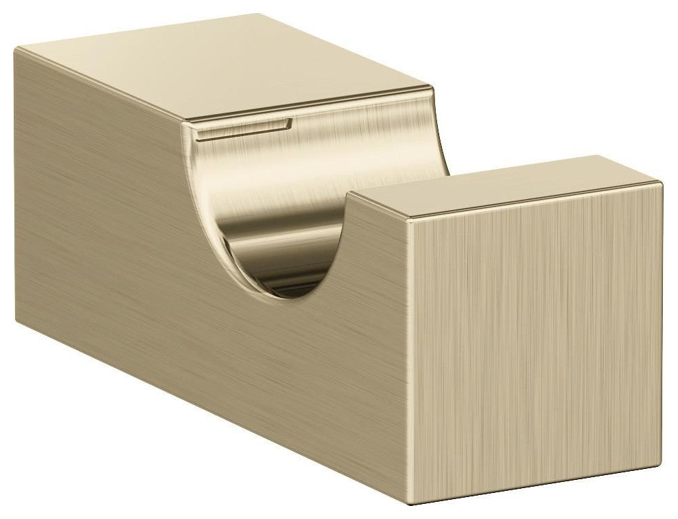 Monument Contemporary Single Robe Hook, Golden Champagne