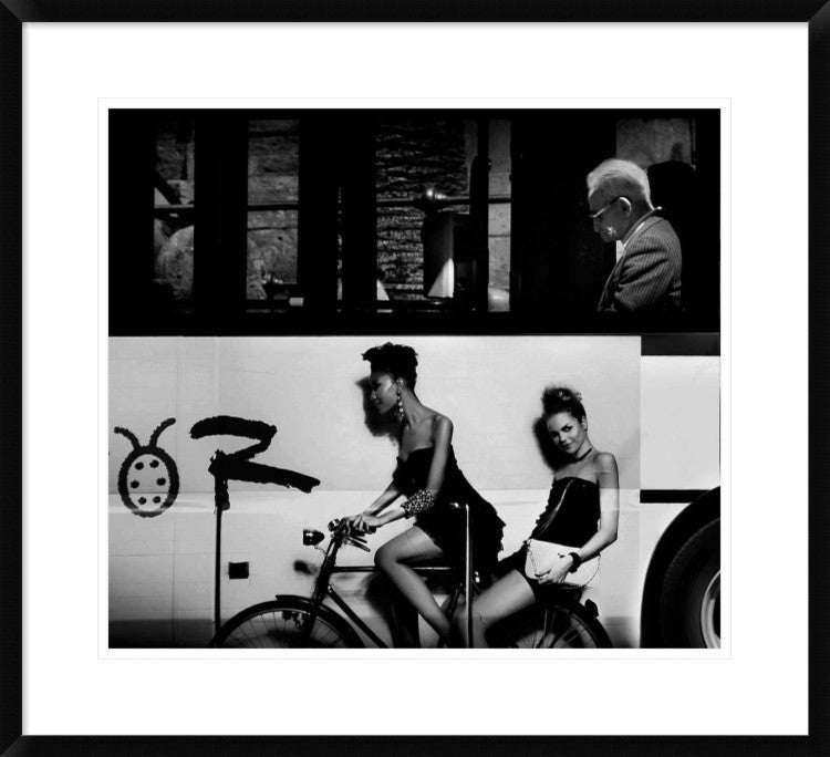 "Contrasts Urban." Framed Digital Print by Antonio Grambone, 30x27"