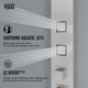 Sutton 58" H x 5" W 4-Jet Shower Panel with Square Shower Head, Stainless Steel