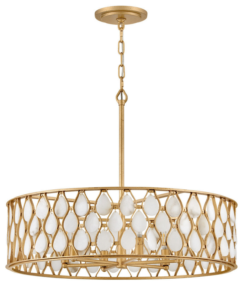 Fredrick Ramond Estie Medium Chandelier, Piastra Gold