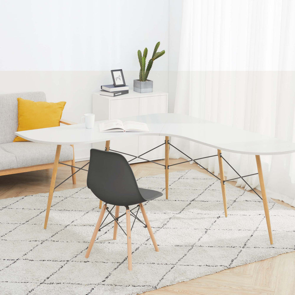 Roberto Boomerang L Shaped Desk