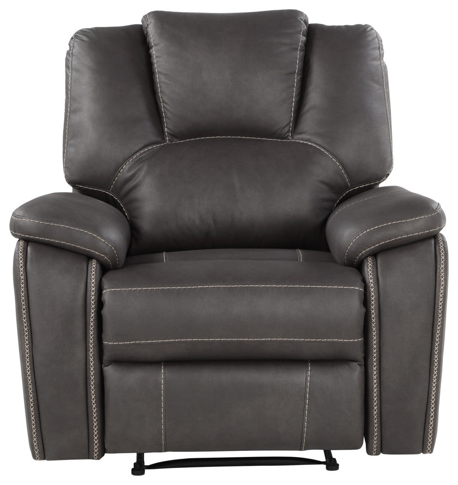 Katrine Manual Recliner, Charcoal