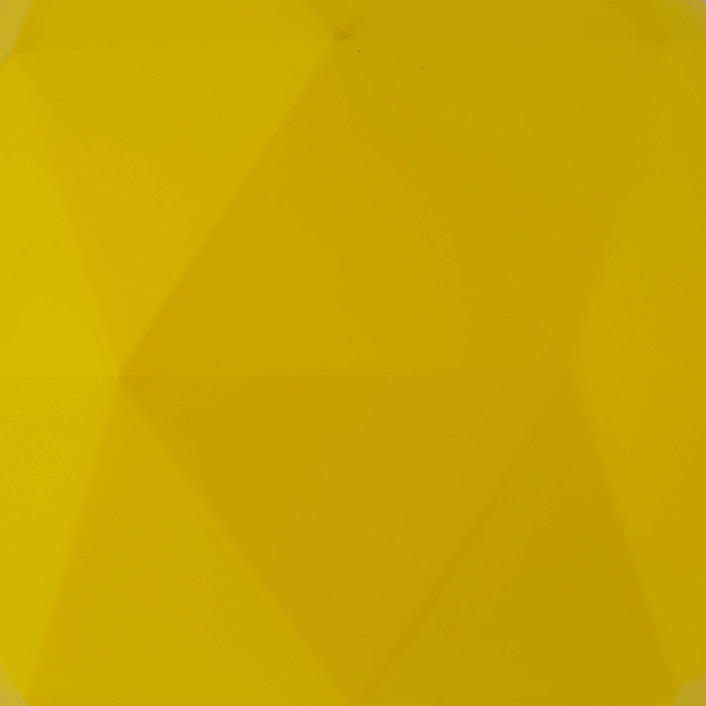 Vickerman M177478DM 6" Yellow Matte Geometric Ball Ornament, 4 per bag