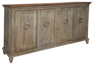 Macao 4 Door Rustic Sideboard 73", Olive