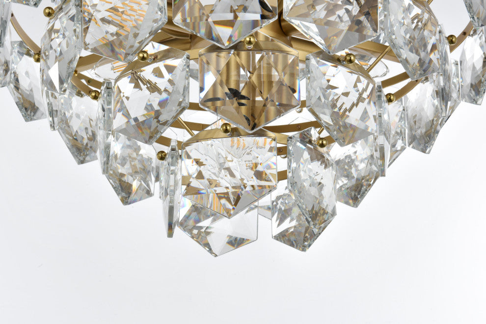 Home Living 20" Chandelier, Satin Gold