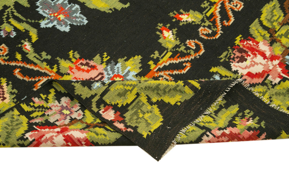Rug N Carpet - Handmade Moldovian 5' 8'' x 10' 2'' Vintage Floral Kilim Rug