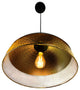 Izamal 1-Light Black & Brass Dome Pendant