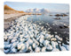 Sunny Morning in Arctic Spitsbergen, Large Landscape Canvas Art, 20"x12"