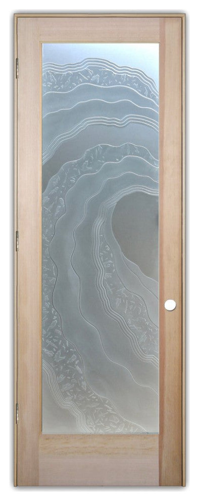 Interior Prehung Door or Interior Slab Door - Metacurl - Douglas Fir (stain...