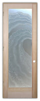 Interior Prehung Door or Interior Slab Door - Metacurl - Douglas Fir (stain...
