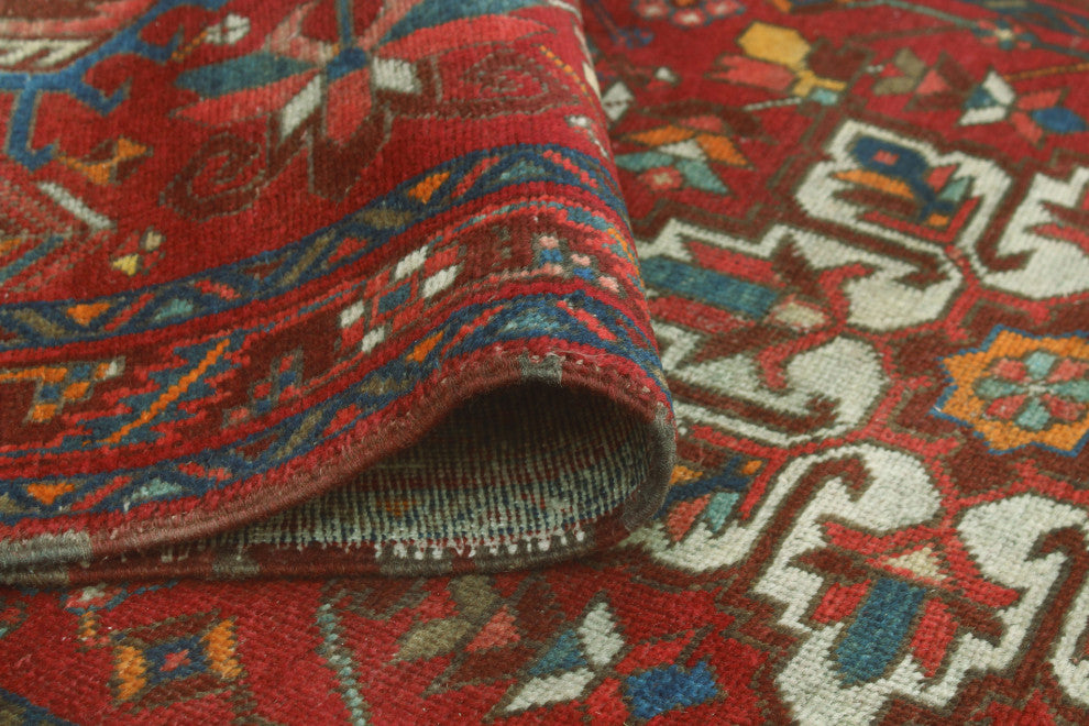 Fine Vintage Distressed Albany Red/Burgundy Runner, 3'3x11'2