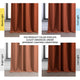 Persimmon Bellino Blackout Room Darkening Curtain Single Panel, 50"x120"