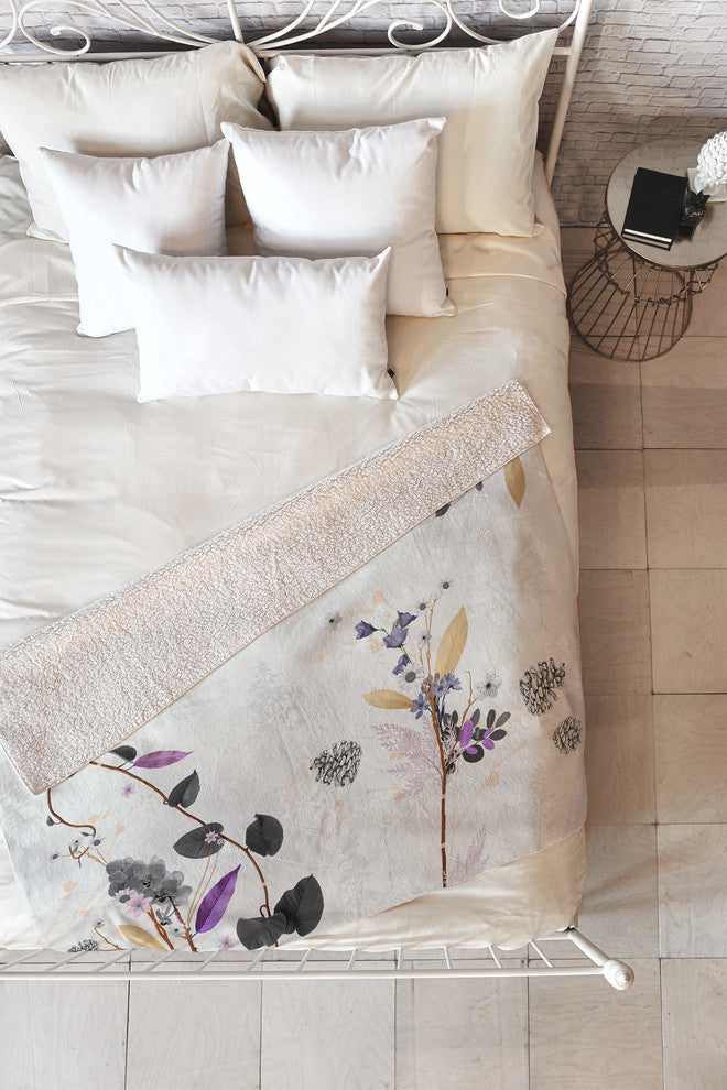 Iveta Abolina Woodland Dream Fleece Throw Blanket