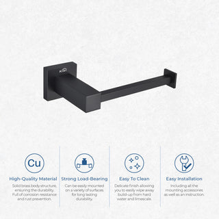 Cube Bathroom Tissue Holder KBA1502, Matte Black