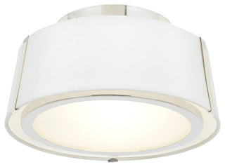 Crystorama FUL-903-PN, 2-Light Ceiling Mount, Polished Nickel