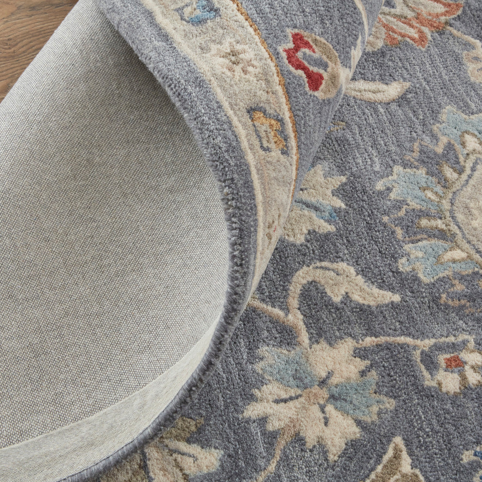 Weave & Wander Mattias Persian Rug, Blue/Red/Ivory, Rug, 4'x6'