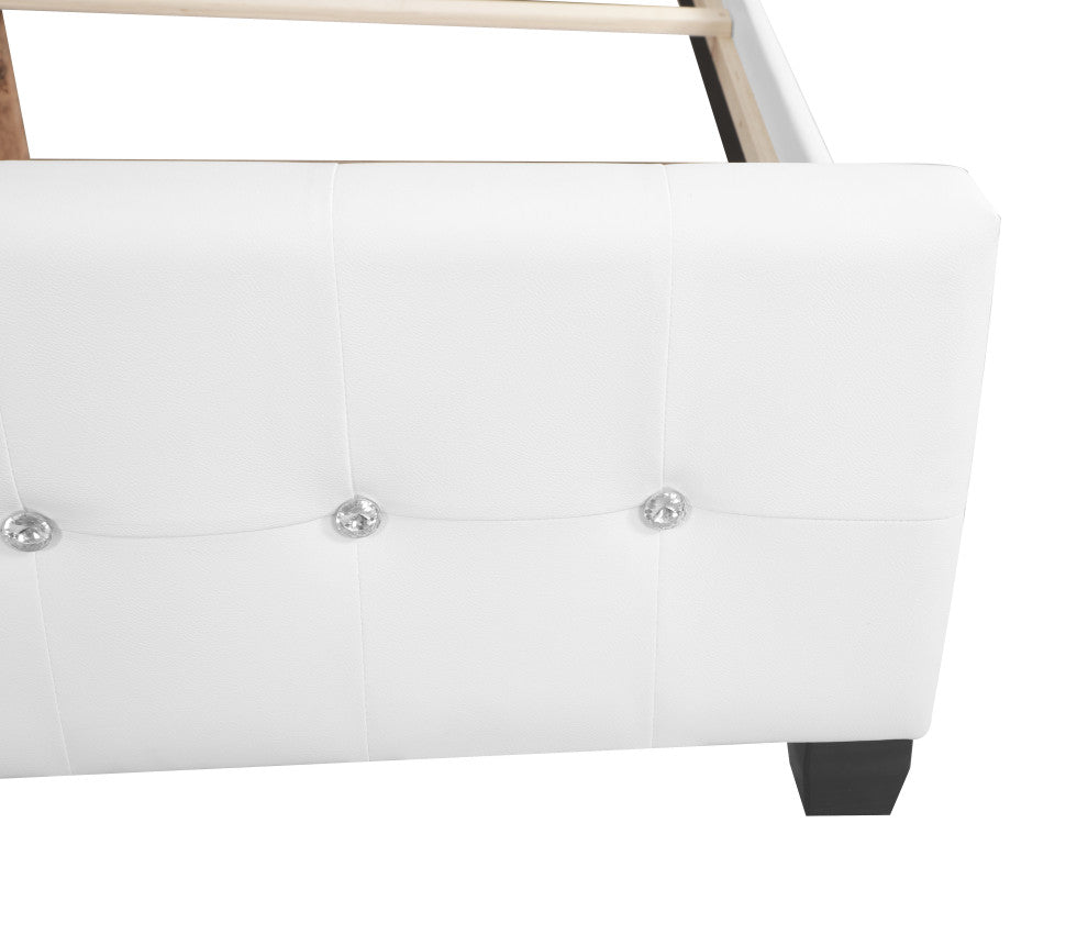 Bed, White, Full, Full