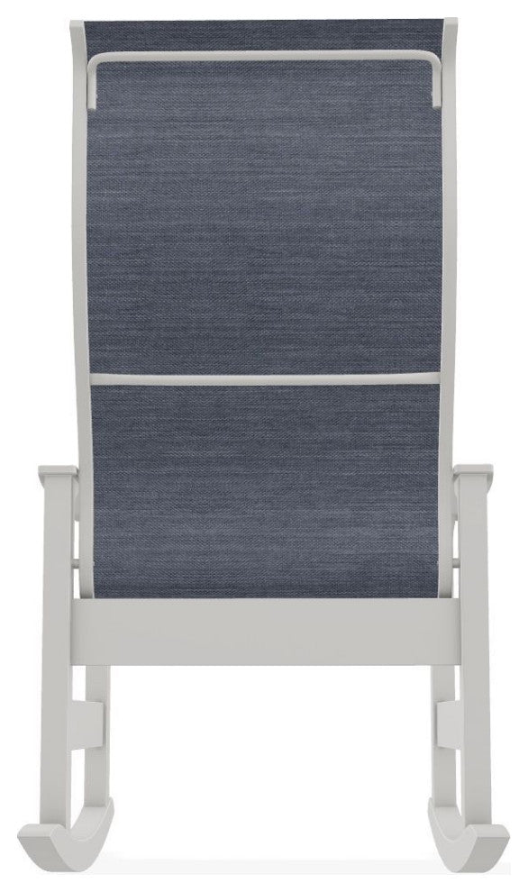 Leeward Sling Outdoor Supreme Rocker, Augustine Denim/Snow