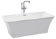 Ether White Freestanding Acrylic Insulated Bath Tub 67"x30"x23", White