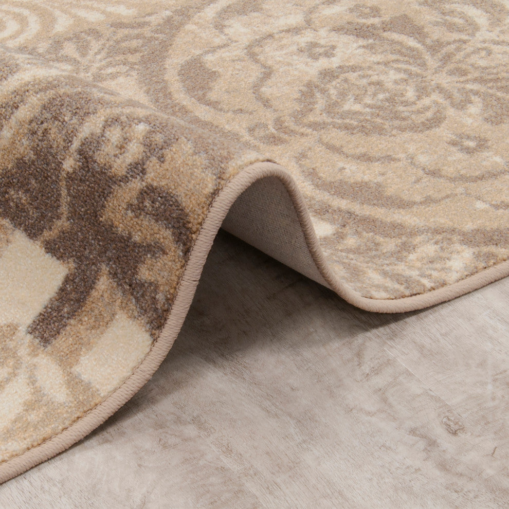 Royal Mosaic French Cream Rug, 5'4" X 7'8"